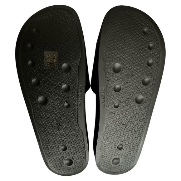 Valentino Black Logo Giano Leather Slide Sandals, IT41/US8 - Picture 8 of 8